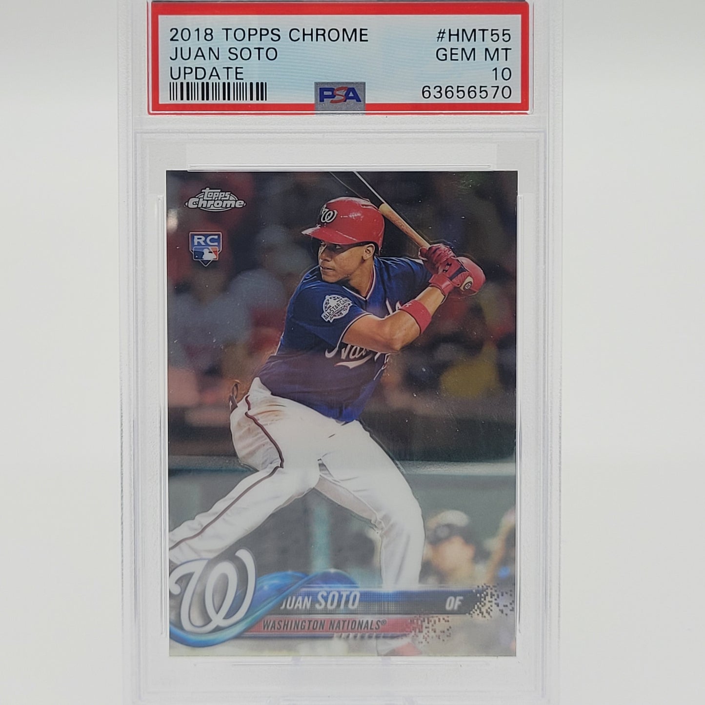 Juan Soto 2018 Topps Chrome Update PSA 10