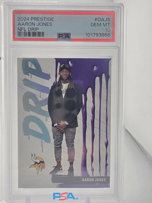 Aaron Jones 2024 Prestige NFL Drip PSA 10 (POP 1)