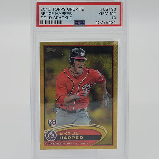 Bryce Harper 2012 Topps Update Gold Sparkle