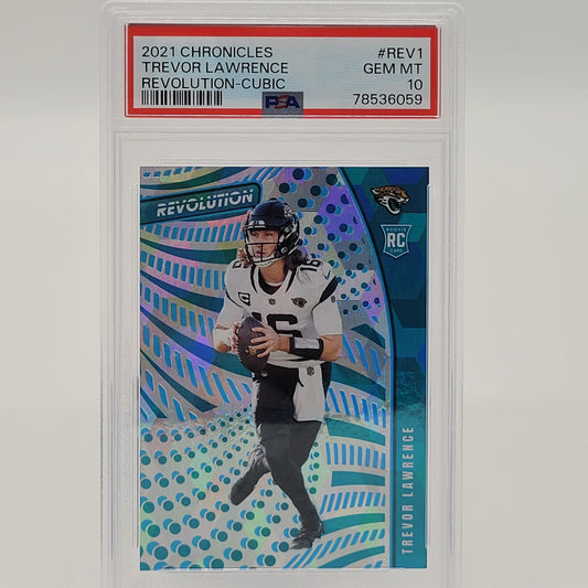 Trevor Lawrence 2021 Chronicles Revolution -Cubic PSA 10